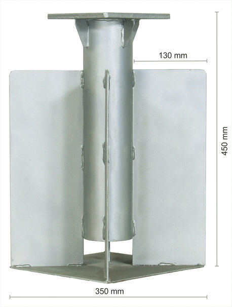 UniversalBodenanker silber